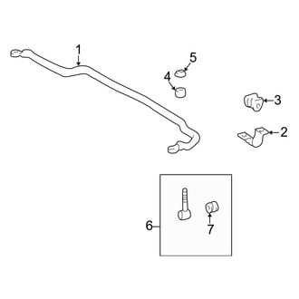 Lexus OE - Front Suspension - Stabilizer Bar & Components