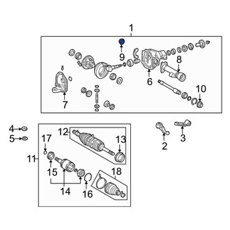 Lexus OE - Front Right Drive Axle Shaft Seal