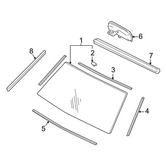 Lexus OE - Windshield - Glass