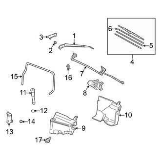 Lexus OE - Windshield - Wiper & Washer Components