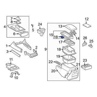 Lexus OE - Center Console Latch