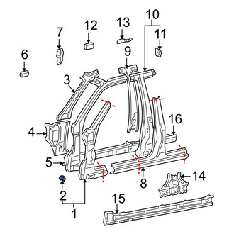 Lexus OE - Body A-Pillar Bracket