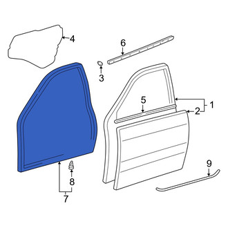 Lexus OE - Front Left Door Seal