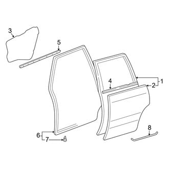 Lexus OE - Rear Door - Door & Components