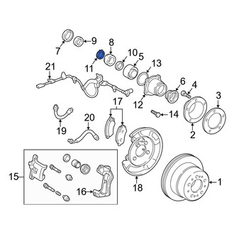 Lexus OE - Wheel Hub C-Clip