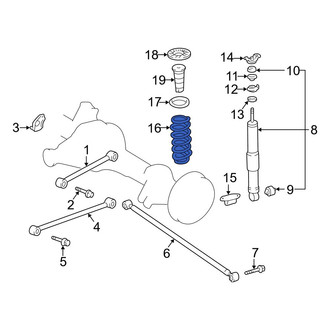 Lexus OE - Rear Left Coil Spring