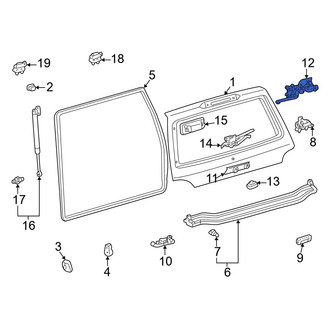 Lexus OE - Rear Liftgate Lock Actuator