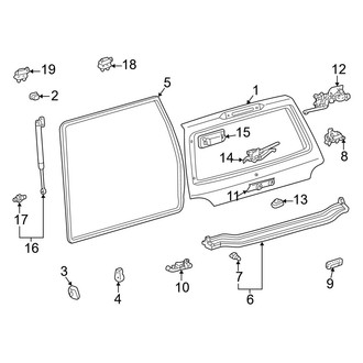 Lexus OE - Lift Gate - Gate & Hardware