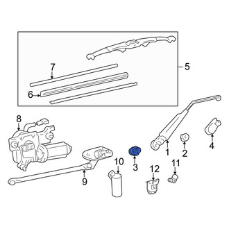 Lexus OE - Rear Wiper Arm Cover