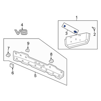 Lexus OE - License Plate Light Panel Clip