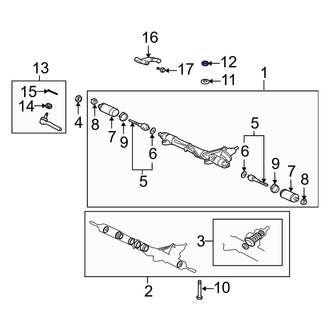 Lexus OE - Rack and Pinion Nut