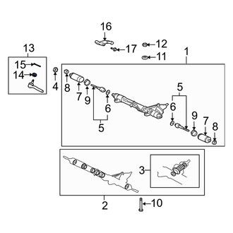 Lexus OE - Outer Steering Tie Rod Nut