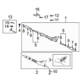 Lexus OE - Rack and Pinion Nut
