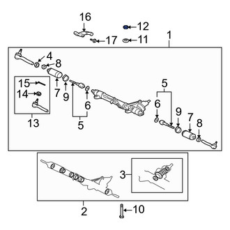 Lexus OE - Rack and Pinion Nut