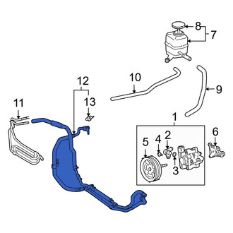 Lexus OE - Power Steering Return Line Hose Assembly