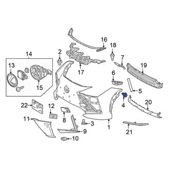 Lexus OE - Bumper Cover Retainer