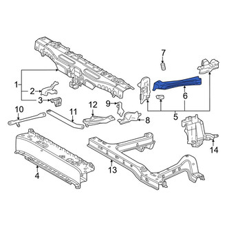 Lexus OE - Front Right Upper Radiator Support Panel