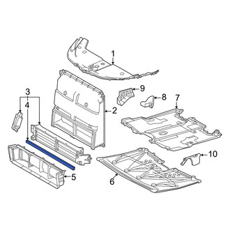 Lexus OE - Radiator Shutter Seal