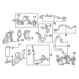 Lexus OE - Air Conditioner & Heater - Condenser, Compressor & Lines