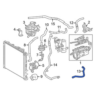 Lexus OE - Front HVAC Heater Hose