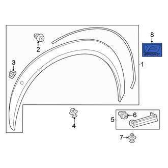 Lexus OE - Front Left Fender Emblem