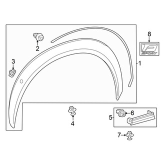 Lexus OE - Fender - Exterior Trim