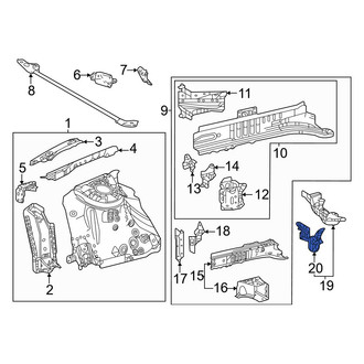 Lexus OE - Front Left Frame Side Member Reinforcement