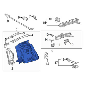 Lexus OE - Front Left Fender Apron Assembly