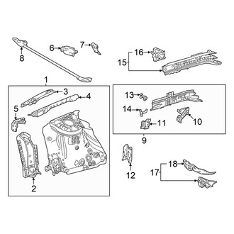 Lexus OE - Fender - Structural Components & Rails