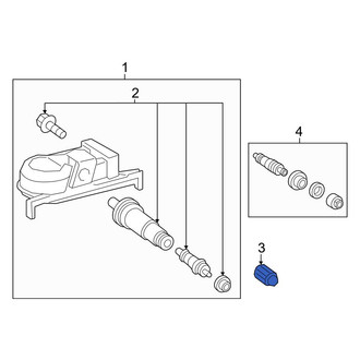 Lexus OE - Tire Pressure Monitoring System (TPMS) Valve Stem Cap