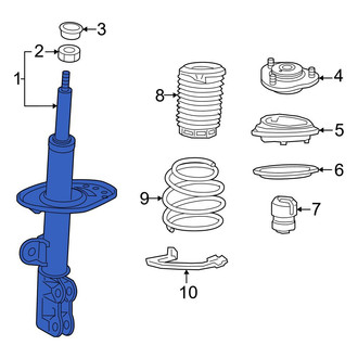 Lexus OE - Front Left Suspension Strut