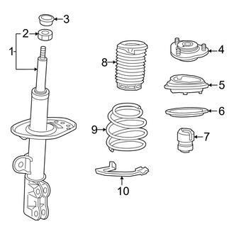 Lexus OE - Front Suspension - Struts & Components