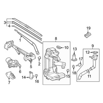 Lexus OE - Windshield - Wiper & Washer Components