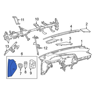 Lexus OE - Left Instrument Panel Side Cover
