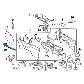 Lexus OE - Left Console Trim Panel