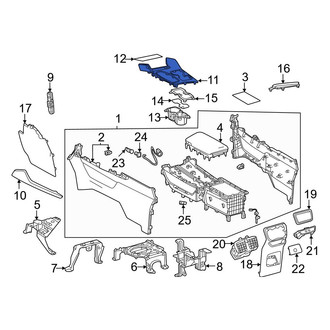 Lexus OE - Automatic Transmission Shift Cover Plate