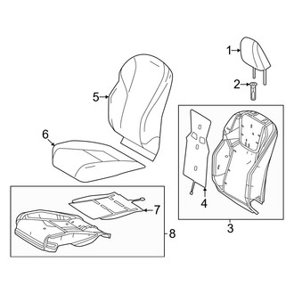 Lexus OE - Seats & Tracks - Driver Seat Components (Covers & Pads)