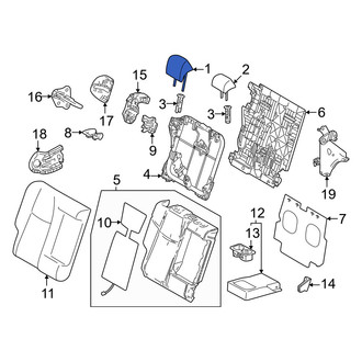 Lexus OE - Rear Right Outer Headrest