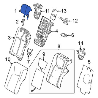 Lexus OE - Rear Right Outer Headrest