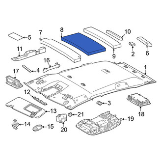 Lexus OE - Center Headliner Insulator