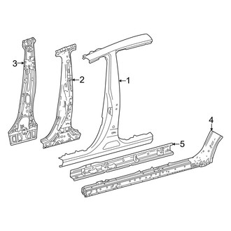 Lexus OE - Pillars, Rocker & Floor - Center Pillar & Rocker