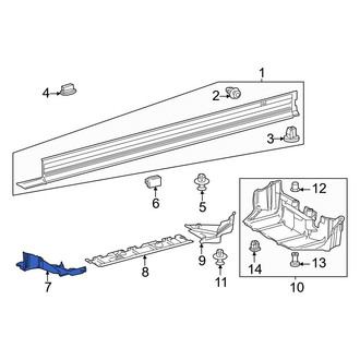 Lexus OE - Front Left Floor Pan Splash Shield