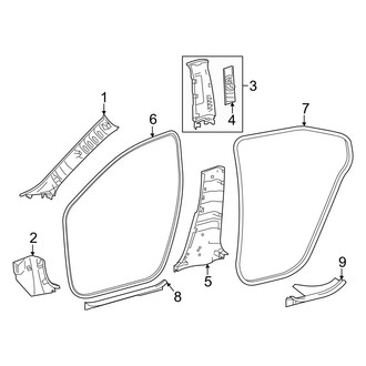 Lexus OE - Pillars, Rocker & Floor - Interior Trim