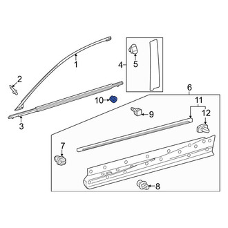 Lexus OE - Back Up Light Assembly Nut