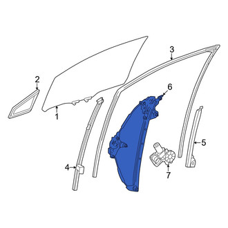 Lexus OE - Front Left Window Regulator