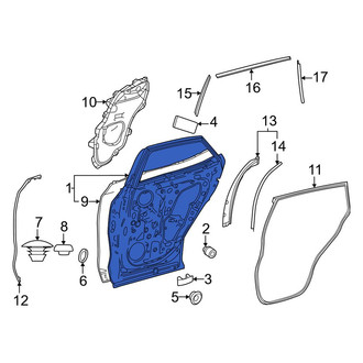 Lexus OE - Rear Left Door Shell