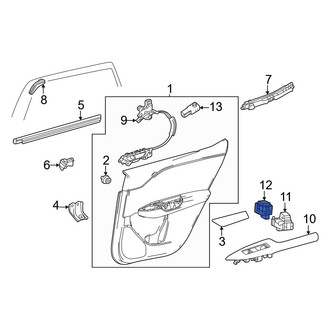 Lexus OE - Front Right Door Lock Switch
