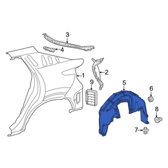 Lexus OE - Rear Left Quarter Panel Splash Shield