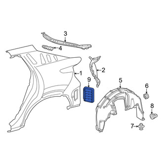 Lexus OE - Rear Quarter Panel Vent