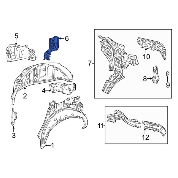 Wheel Housing Side Panel Brace